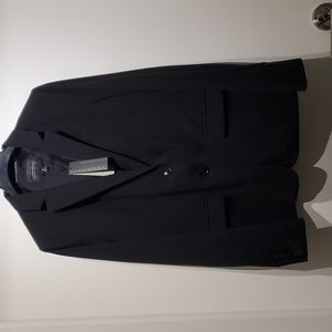 Banana Republic Black Long and Lean Blazer Size 8 Machine Washable Italian Wool